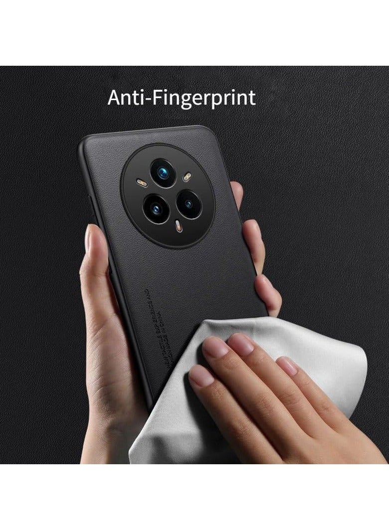 Case Compatible Realme 14 Pro Plus Case, Pure Leather Skin Friendly Case Matte Bumper Pad Soft-Edge Shockproof Case for Realme 14 Pro+ 5G - Image 4