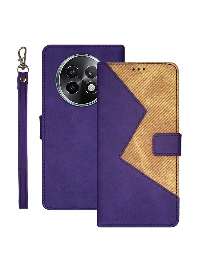 Case For Realme 13+ 5G Two-color Splicing Leather Phone Case