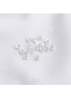 14K Gold Plated Beads DIY Jewelry Spacers C bright silver shaped sheet 4x 3mm [50]]