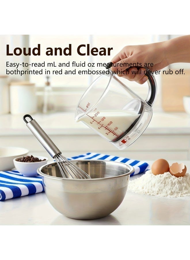 Monda 4-In-1 Adjustable Measuring Cup Adjustable Measuring Cup Multi-Functional Measuring Cup with Scraper-Style Seal Base Measurings Cube Cups for Cooking Kitchen - Image 5