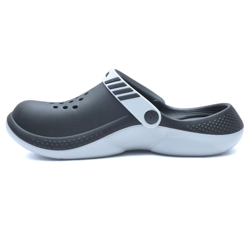 ADDA HYRYDER-1 || Durable & Comfortable || EVA Sole || Lightweight || Fashionable || Super Soft || Outdoor Slipper || Clogs for Men (Black, UK Footwear Size System, Adult, Men, Numeric, Medium, 9) - Image 4