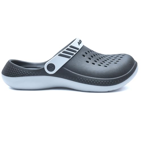 ADDA HYRYDER-1 || Durable & Comfortable || EVA Sole || Lightweight || Fashionable || Super Soft || Outdoor Slipper || Clogs for Men (Black, UK Footwear Size System, Adult, Men, Numeric, Medium, 9) - Image 3