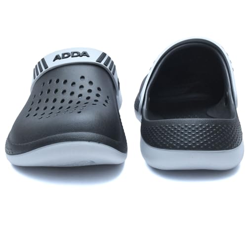 ADDA HYRYDER-1 || Durable & Comfortable || EVA Sole || Lightweight || Fashionable || Super Soft || Outdoor Slipper || Clogs for Men (Black, UK Footwear Size System, Adult, Men, Numeric, Medium, 9) - Image 5