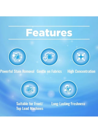 Powder Detergent with Enzyme Action Powerful Clean & Long Lasting Scent Removes Tough Stains - 1.5 kg - view 2
