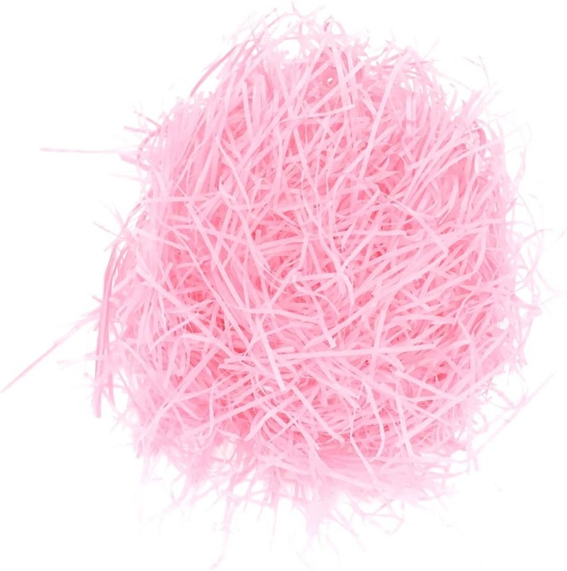 klarako 20g/bag Soft Shredded Crinkle Paper Raffia Tissue Paper DIY Dry Straw Hamper Gift Box Packaging Filler for Christmas Wedding Party Decoration  deep pink, as described - Image 1