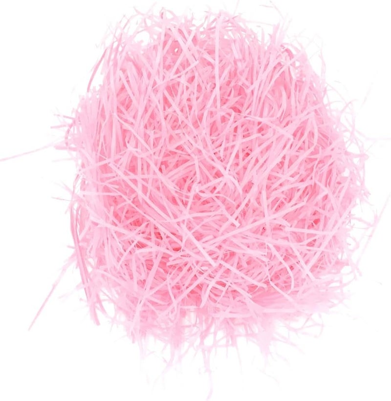 klarako 20g/bag Soft Shredded Crinkle Paper Raffia Tissue Paper DIY Dry Straw Hamper Gift Box Packaging Filler for Christmas Wedding Party Decoration  deep pink, as described - Image 3