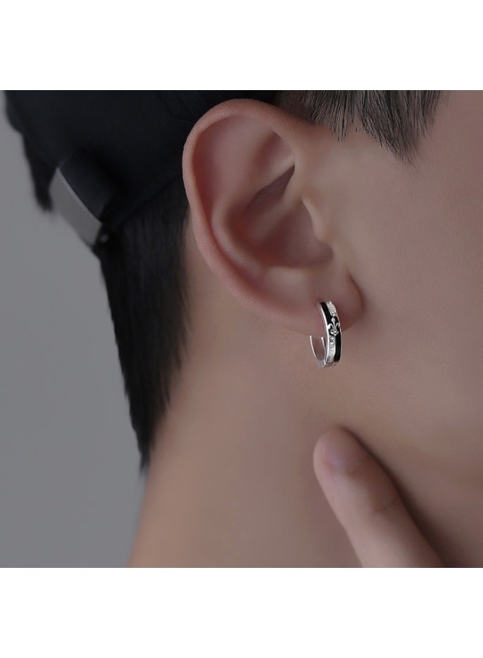 1 Pcs Hoop Earrings for Men Retro Punk Style,Non-Magnetic, Perfect for Couples, Retro Earrings - Image 3