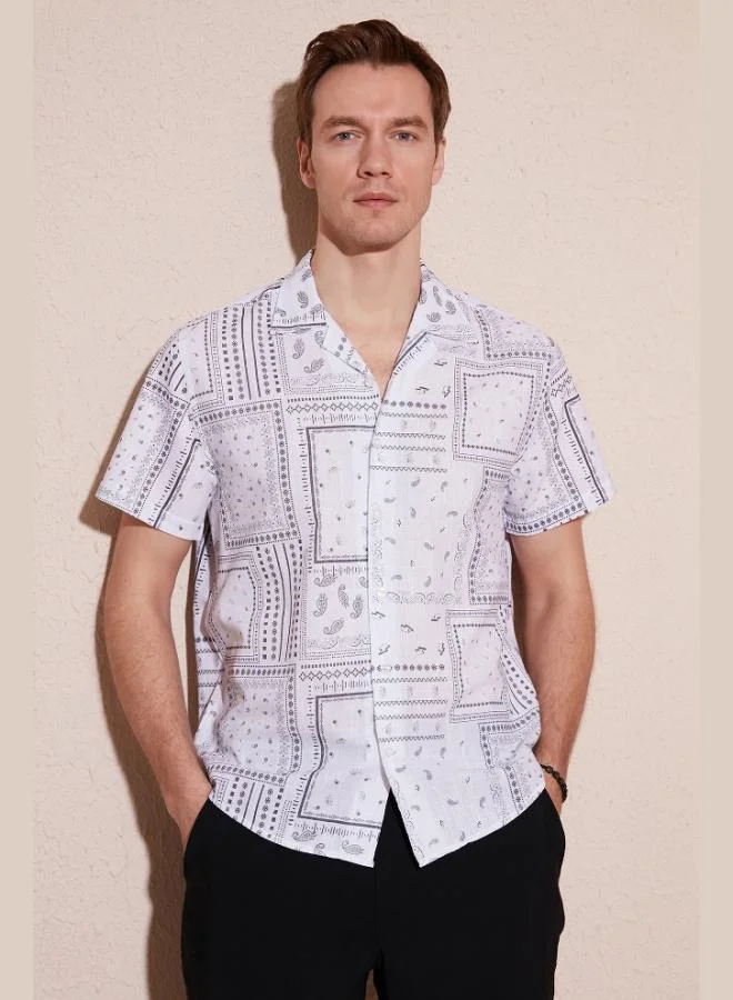 Buratti Cotton Regular Fit Short Sleeve Shirt Men's SHIRT CF24S117514