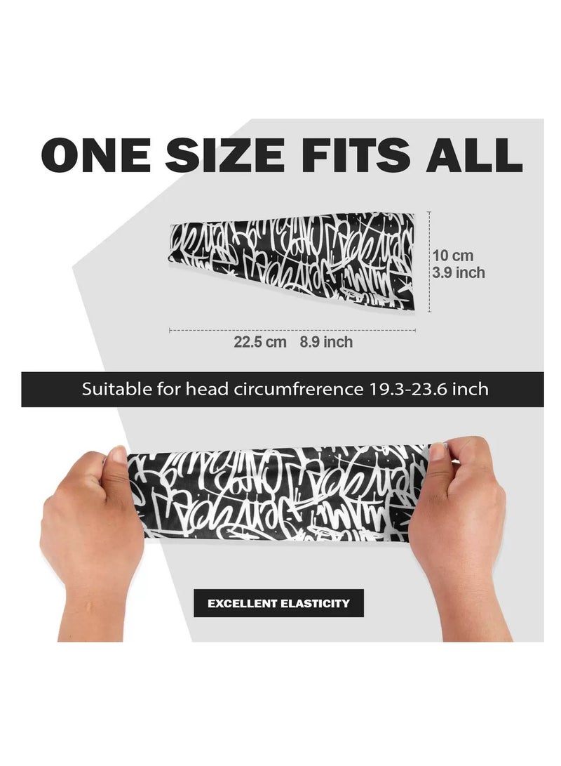Generic 2PCS Men's Sports Headband, Yoga Headband, Sweat-Absorbing Cycling Headband  - Image 4