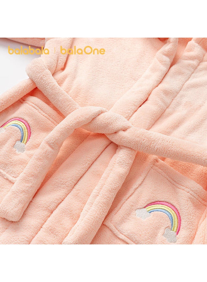 Balabala Balaone Kids Hooded Bathrobe Cartoon Milk Velvet Home Bath Towel For Boys And Girls 208925191201