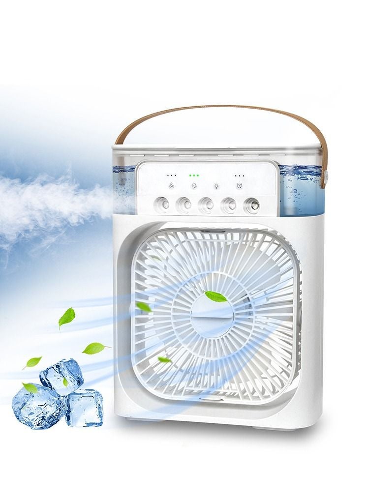 Microplus Portable Air Conditioner Fan Mini Evaporative Air Cooler with 7 Colors LED Light 1/2/3 H Timer 3 Wind Speeds and 3 Spray Modes for Office Home Dorm Travel PS-732 - Image 1