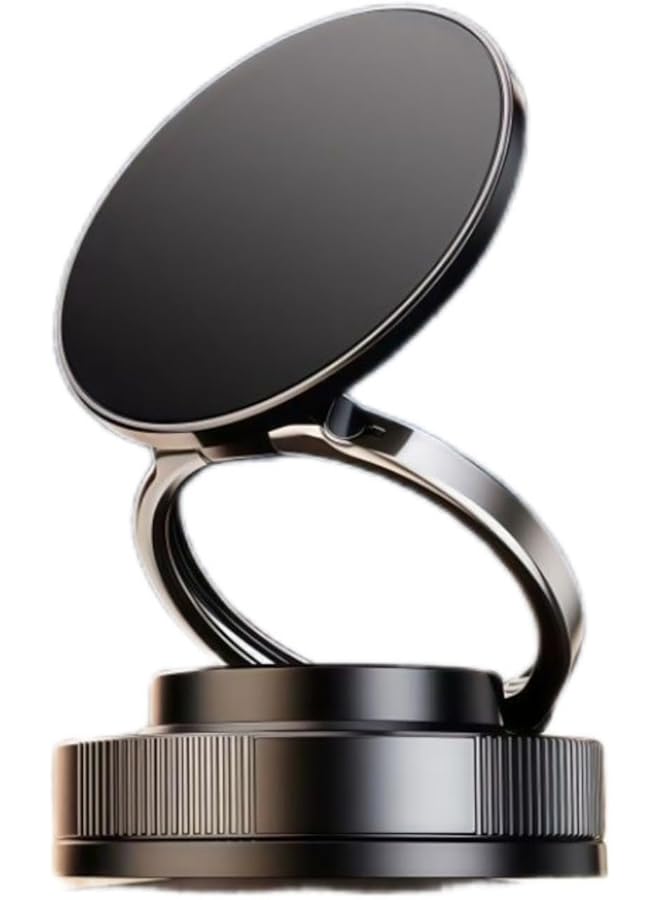 Green Tiger Vacuum Magnetic Suction Phone Holder,Doubled Sided Universal Cellphone Holder Stand for Car/Home/Smooth Surface/Glass Foldable and Retractable Vacuum Magnetic Suction Phone Mount Bracket(black) - Image 1