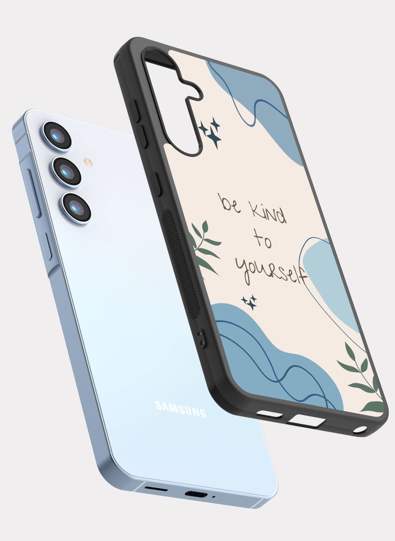 بكسلات كفر سامسونج جالكسي ايه 55 اقتباس انجليزي كن لطيفا مع نفسك - Image 2