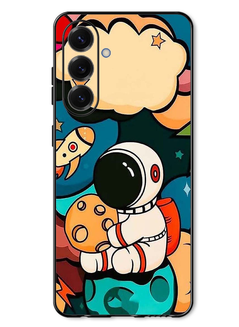 Theodor Case Compatible with Samsung Galaxy A57 Protection Shockproof Bumper Cover Astronaut Cheese - Image 1