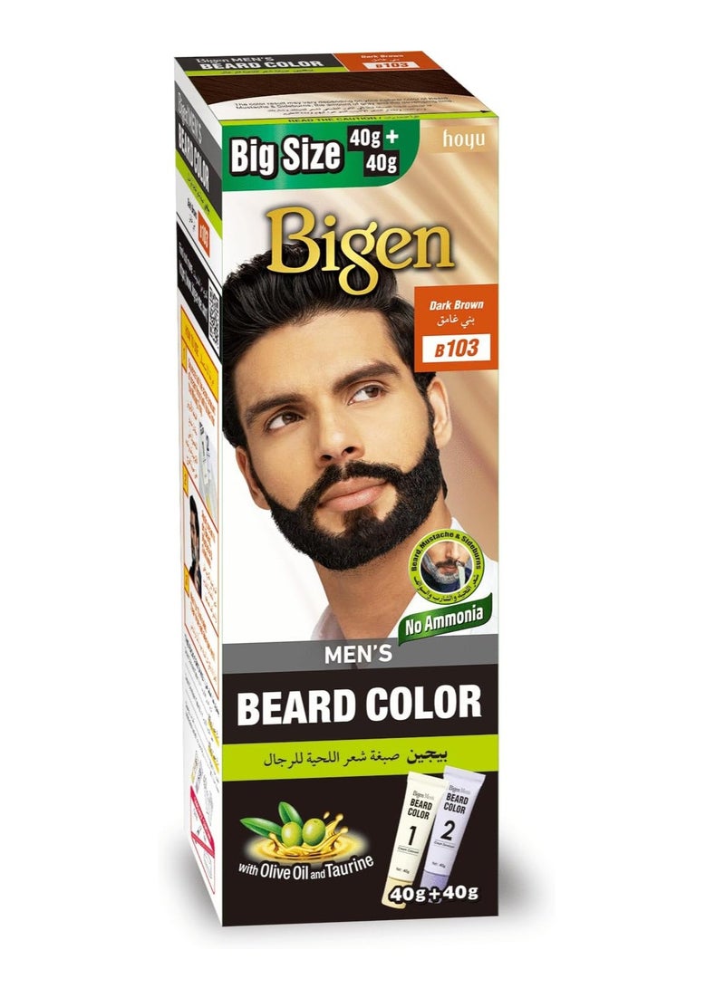 Bigen Men's Beard Color B103 Dark Brown