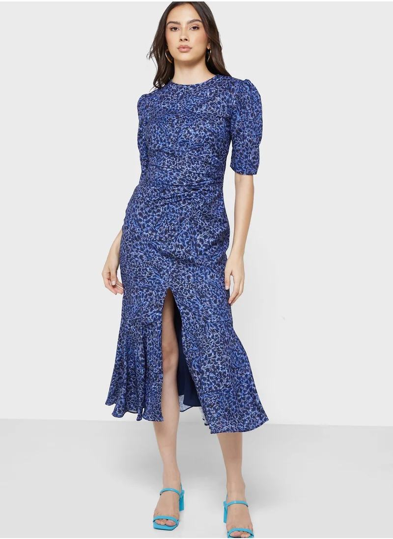 Keepsake Round Neck Printed Dress