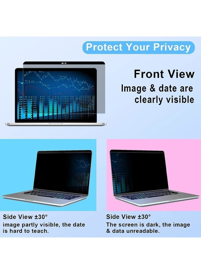 ZOEGAA Privacy Screen MacBook Pro 15 Inch(2016-2019), Magnetic Removable Anti Blue Light MacBook Pro 15 Inch Privacy Screen With Webcam Cover for Mac 15 in Laptop Model (A1707/A1990) - Image 5