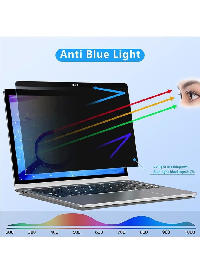 ZOEGAA Privacy Screen MacBook Pro 15 Inch(2016-2019), Magnetic Removable Anti Blue Light MacBook Pro 15 Inch Privacy Screen With Webcam Cover for Mac 15 in Laptop Model (A1707/A1990) - Image 4
