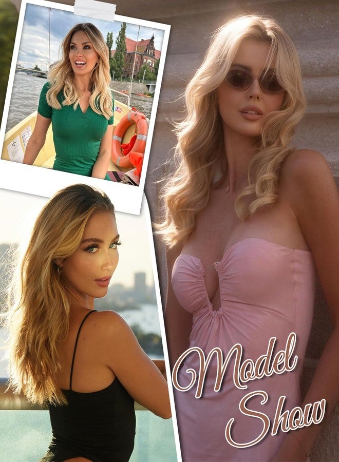 PANEWAY Hair Topper 16 Inch Wavy Synthetic Clip-In Topper for Women Natural Looking Voluminous Hairpiece for Thinning Hair, Lightweight & Breathable - Image 5