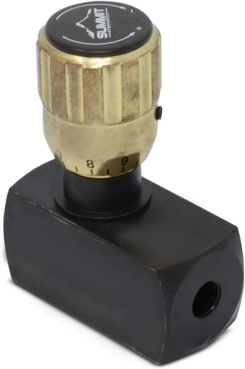 Summit Hydraulics Hydraulic Flow Control Valve w/Free Reverse Flow, 1/8" NPT Ports - Image 4