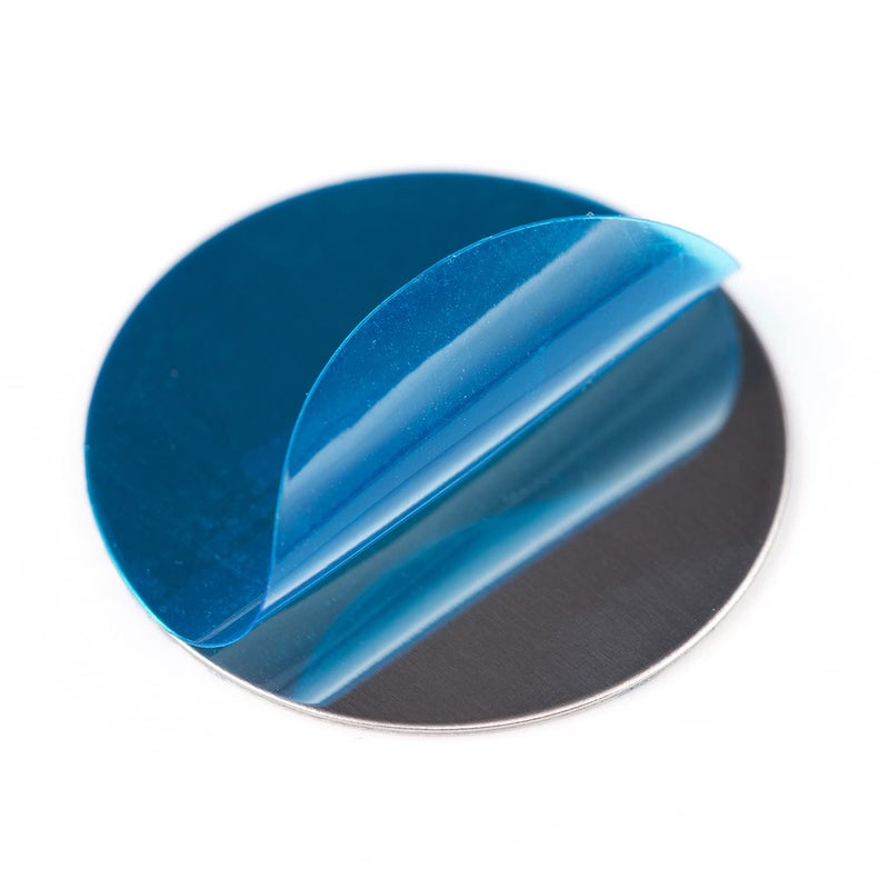 Allwon 56Pcs Metal Stickers for Magnetic Palette Empty Eyeshadow Makeup Palette + Depotting Spatula (28Pcs Round + 28Pcs Square) - Image 4