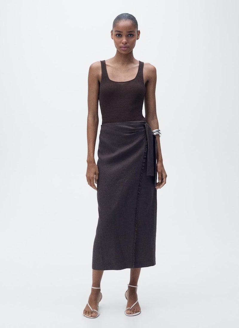MANGO - Casual Chunky Rib-Knit Top - Image 1