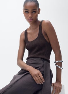 MANGO Casual Chunky Rib-Knit Top  - Image 3