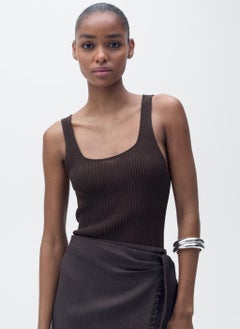 MANGO Casual Chunky Rib-Knit Top  - Image 4
