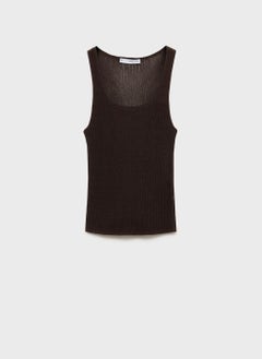 MANGO Casual Chunky Rib-Knit Top  - Image 5