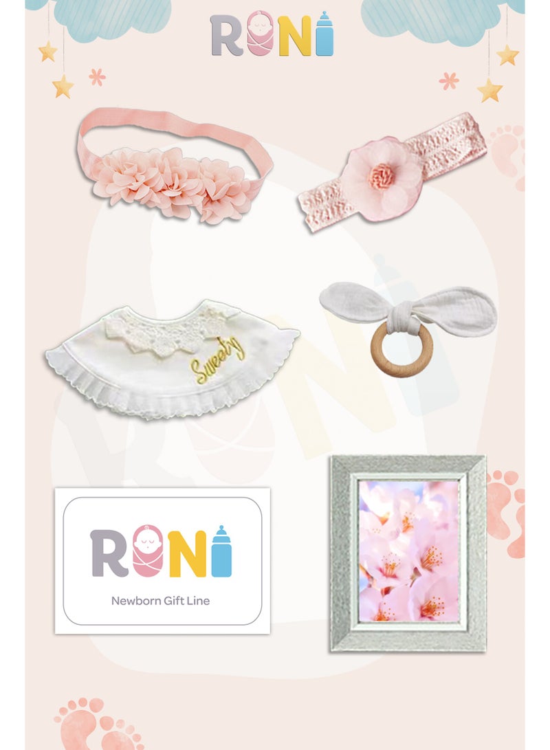 RINI Newborn gift set, baby gift, 10 pieces in a luxury luggage, baby gift set for girls, 100% organic cotton, newborn occasions gift set - Image 3
