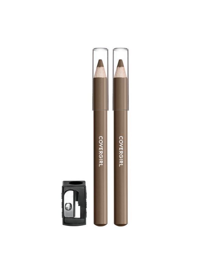 CoverGirl COVERGIRL - Easy Breezy Brow Fill + Define Brow Pencil, Sharpener Included, Long-Lasting, Deeply Pigmented, Blendable Formula, 100% Cruelty-Free  - Image 1