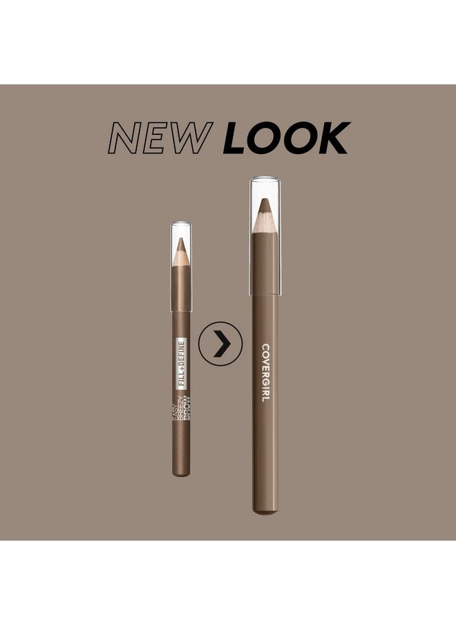 CoverGirl COVERGIRL - Easy Breezy Brow Fill + Define Brow Pencil, Sharpener Included, Long-Lasting, Deeply Pigmented, Blendable Formula, 100% Cruelty-Free  - Image 2