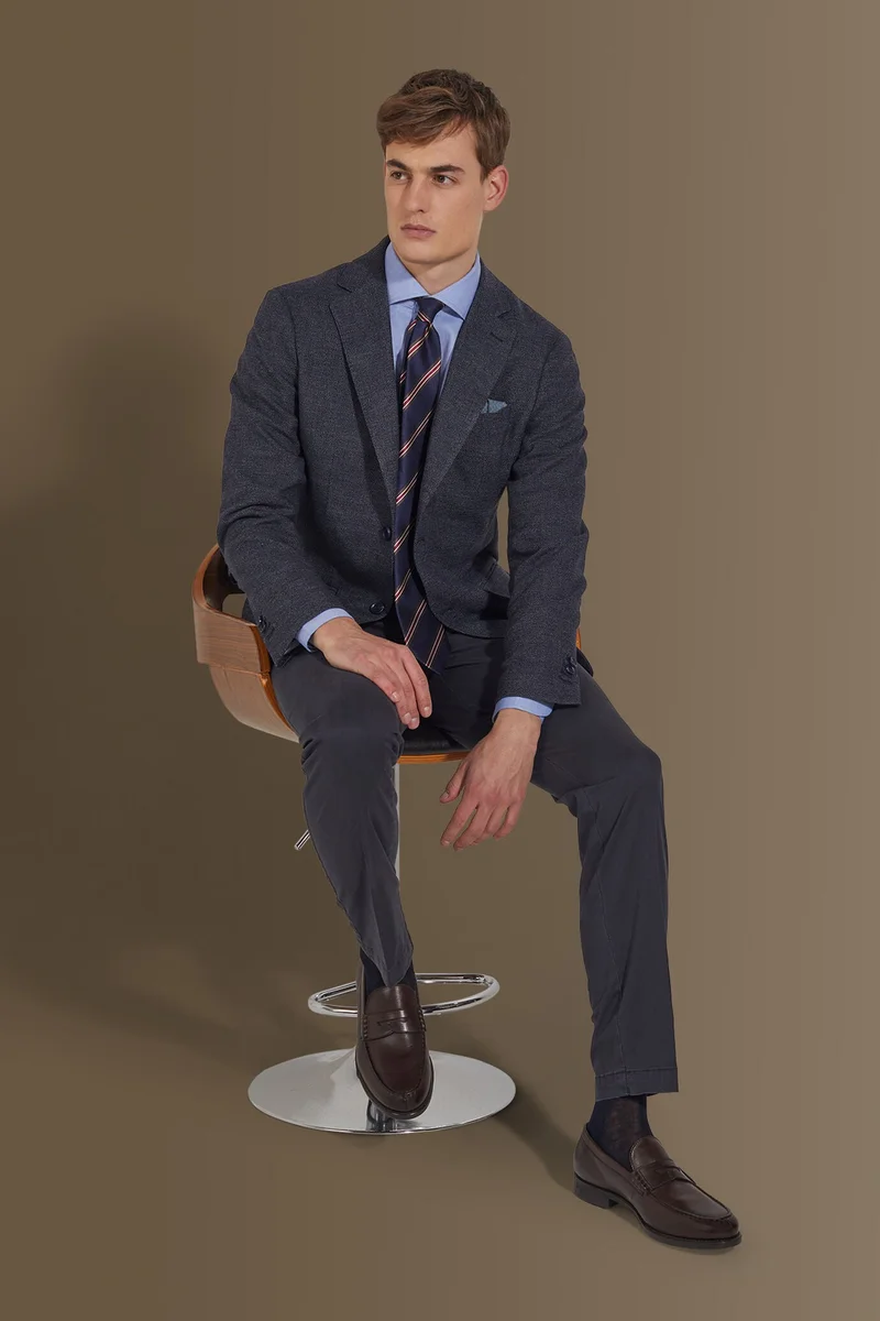 Classic chino trousers - Navy Blue