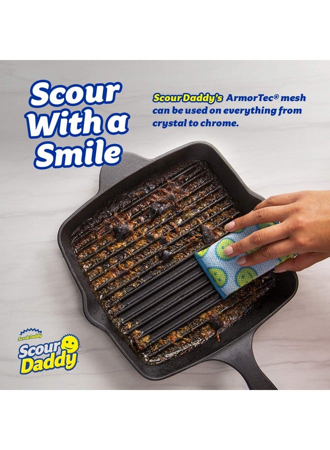 سكراب دادي وسادات تنظيف من سكراب دادي - إسفنجة تنظيف متعددة الأسطح، ماصة، متينة، مرنة الملمس، ناعمة في الماء الدافئ، ثابتة في الماء البارد، خالية من الخدوش، مقاومة للرائحة، سهلة التنظيف، 3 قطع (عبوة من قطعتين) - Image 2