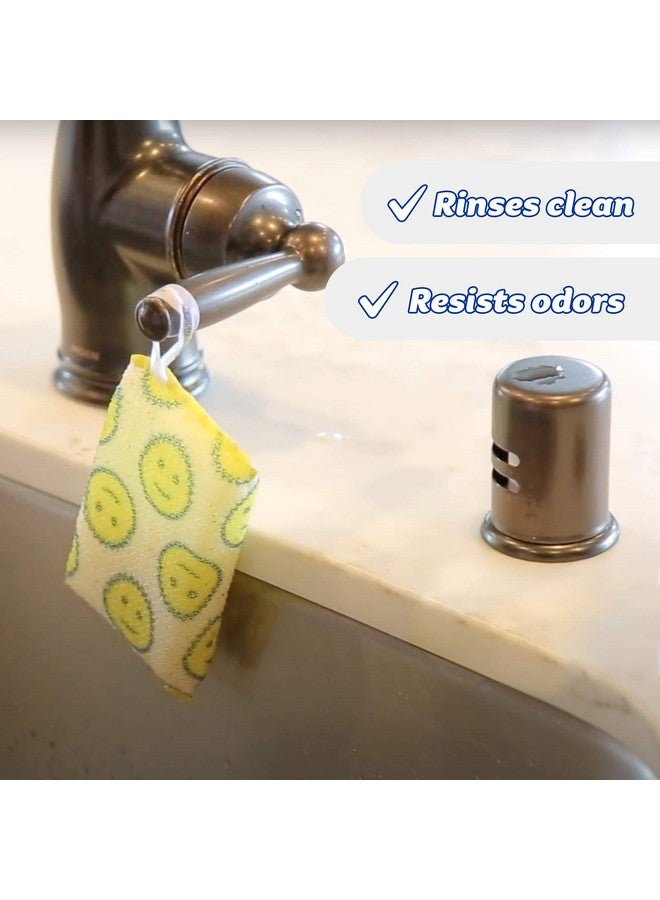 سكراب دادي وسادات تنظيف من سكراب دادي - إسفنجة تنظيف متعددة الأسطح، ماصة، متينة، مرنة الملمس، ناعمة في الماء الدافئ، ثابتة في الماء البارد، خالية من الخدوش، مقاومة للرائحة، سهلة التنظيف، 3 قطع (عبوة من قطعتين) - Image 5