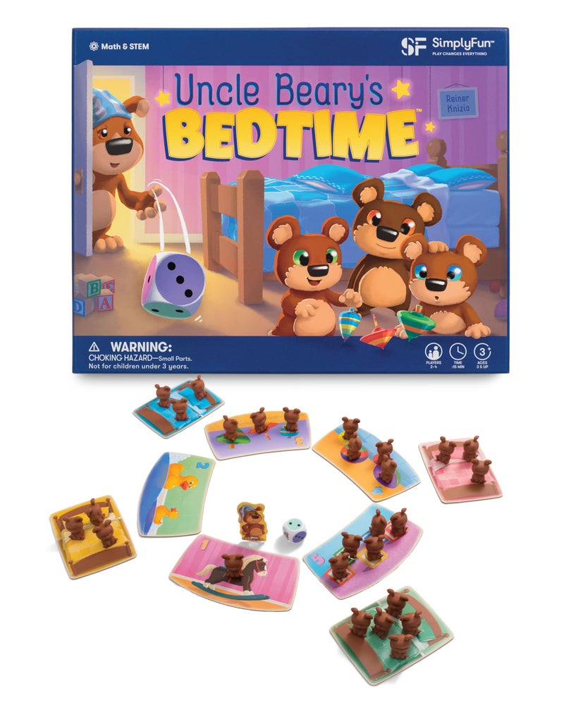 SimplyFun Uncle Bearys Bedtime an Engaging and Educational Toddler Game Learn to Develop Counting Skills Focus and Self Control 2 to 4 Players for Kids Ages 3 Up - Image 3