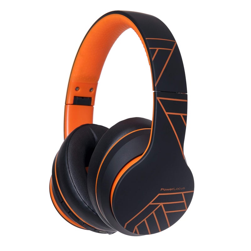PowerLocus Wireless Bluetooth Headphones, Over Ear Headphones with Microphone, 50H Playtime, HiFi Stereo Sound, Deep Bass, Soft Earmuffs, Foldable Lightweight Headphones for Travel/PC/Cell Phone - Image 1