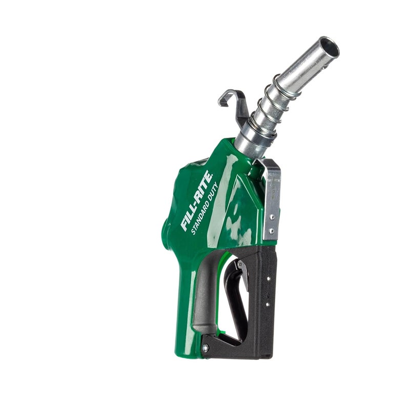 FILL RITE SDN100GAN 1” 5 to 25 GPM Automatic Standard Duty Fuel Transfer Nozzle, Green - For Gasoline, Diesel, Biodiesel up to B20, E15 & Kerosene - Image 1