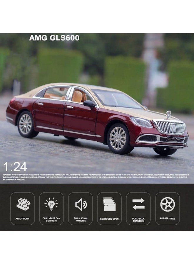 Magicwand 1:24 Scale Die-Cast 2025 Maybachh AMG-GLS600【Large】 with 6 Openable Doors,Pull Back Action, Glowing Grill,Working Headlights & Tail Lights【Colors as Per Stock】【Pack of 1】 - Image 5