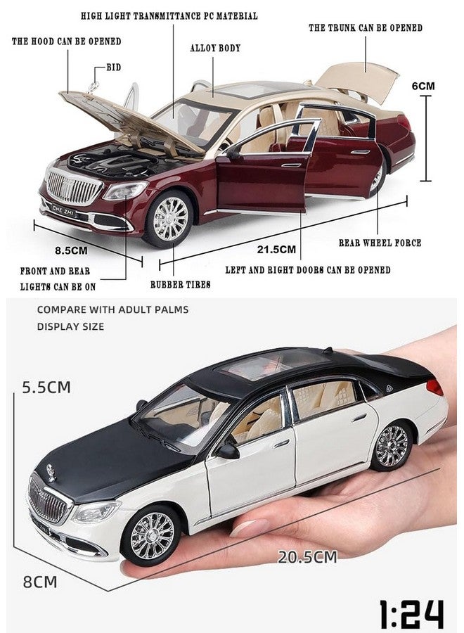 Magicwand 1:24 Scale Die-Cast 2025 Maybachh AMG-GLS600【Large】 with 6 Openable Doors,Pull Back Action, Glowing Grill,Working Headlights & Tail Lights【Colors as Per Stock】【Pack of 1】 - Image 2