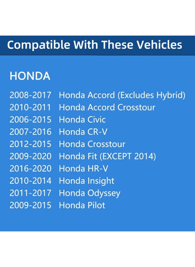 Gas Cap, Fuel Cap For Honda Civic, Accord, Pilot, CRV, CR-V, Crosstour, Fit, Odyssey, Insight, HRV, HR-V, Replaces 17670-T3W-A01,2007,2008,2009,2010,2011,2012,2013,2014,2015,2016,2017,2018,2019,2020 - Image 2