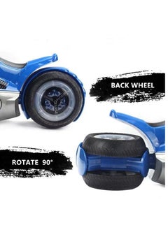 Generic Zeng Guang Moto Rover Remote Controlled Motorcycle Toy for Boys - Blue and Black  - Image 3