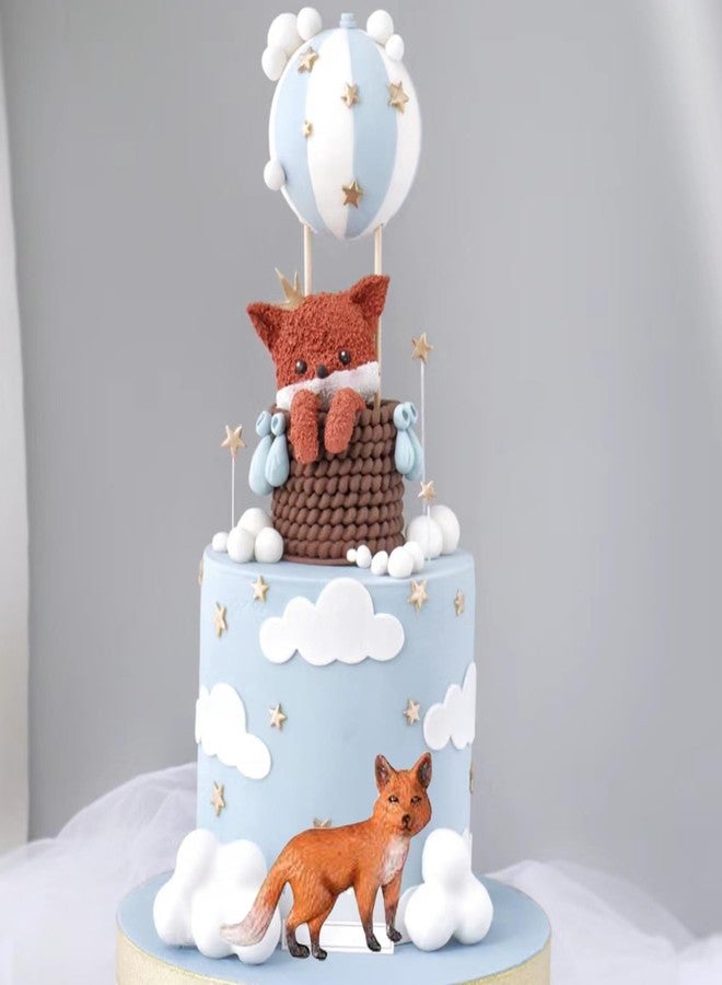 Sijiangmold Woodland Animal Fondant Silicone Mold Fox Squirrel Rabbit Raccoon Beaver Elk Sika Deer Mold For Cake Decorating Cupcake Topper Chocolate Candy Polymer Clay Gum Paste - Image 4