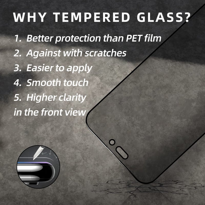 EGKimBa for iPhone 16 Pro Max Privacy Screen Protector, Gradient Color Tempered Glass, Bubble Free, Easy Installation, Auto Dust-Elimination, Anti Blue Light - Image 5