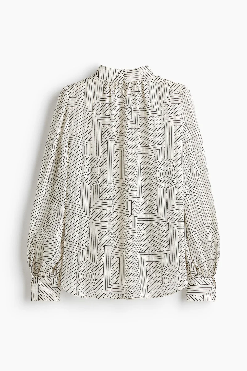 H&M Stand-collar blouse