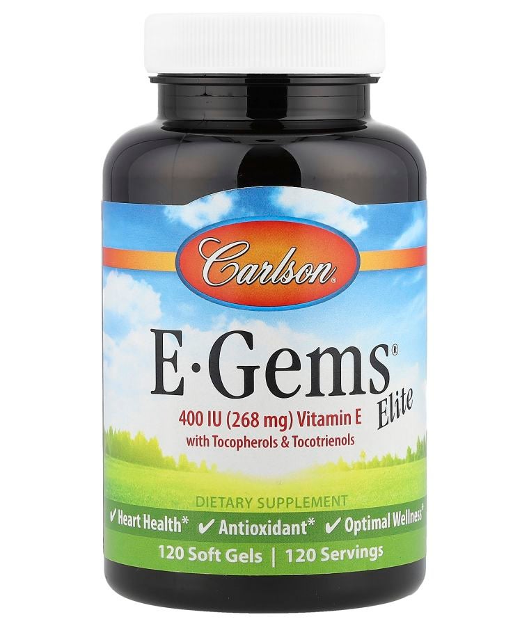 E-Gems® Elite Vitamin E with Tocopherols & Tocotrienols 120 Soft Gels
