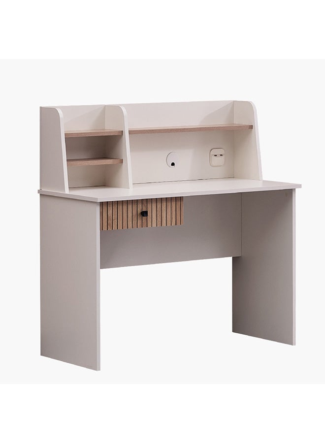 Home Box مكتب دراسة بولو مع خزانة مع منفذ USB 50 × 110.5 × 110 سم  - Image 1
