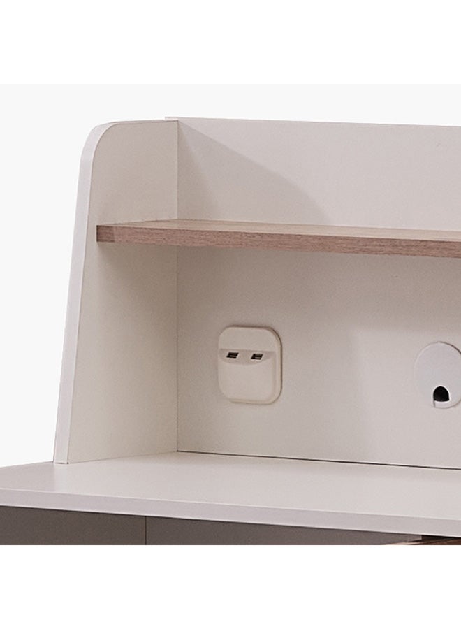 Home Box مكتب دراسة بولو مع خزانة مع منفذ USB 50 × 110.5 × 110 سم  - Image 4