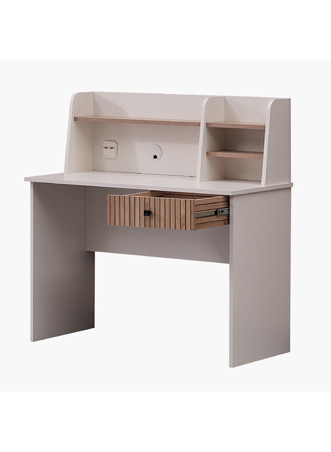 Home Box مكتب دراسة بولو مع خزانة مع منفذ USB 50 × 110.5 × 110 سم  - Image 2