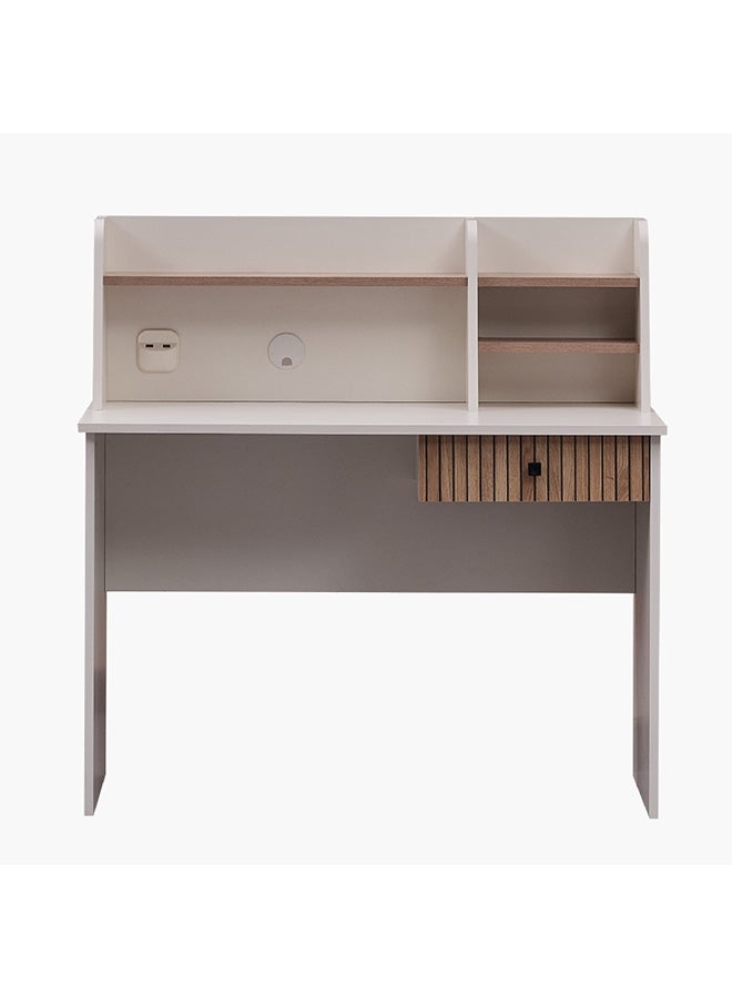 Home Box مكتب دراسة بولو مع خزانة مع منفذ USB 50 × 110.5 × 110 سم  - Image 3